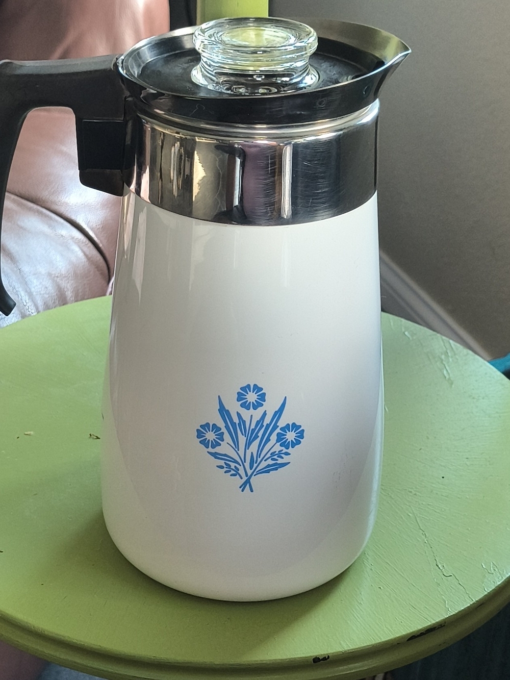 Corningware Blue Cornflower 9 Cup Percolater